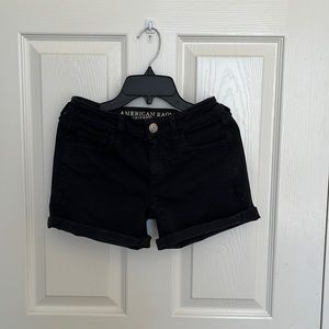 American Eagle black jean short